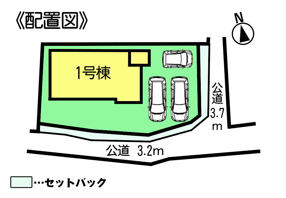 リナージュ常滑市蒲池町1期　1号棟の区画図|○●区画図●○