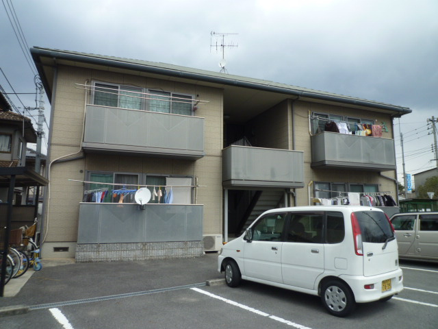 倉敷市茶屋町のアパートの外観