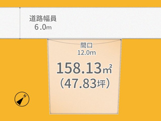 【土地図】 | 宇治市南陵町1丁目　売土地　建築条件無し