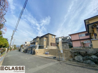 【前面道路含む現地写真】 | 宇治市南陵町1丁目　売土地　建築条件無し