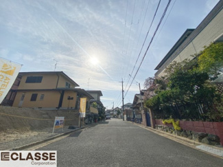 【前面道路含む現地写真】 | 宇治市南陵町1丁目　売土地　建築条件無し