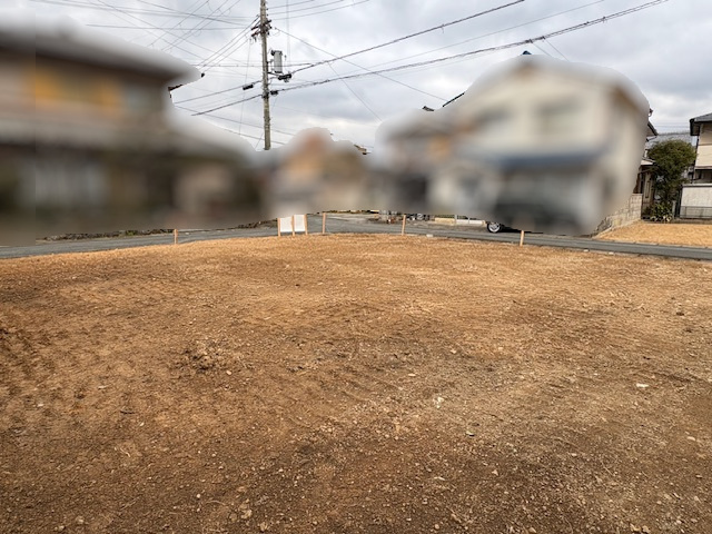 建築条件なし売土地●お好みのハウスメーカーや工務店で建築可能●約５０坪●南丹市園部町美園町２号の外観|現況更地(２０２６年２月撮影)