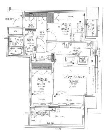 クラッシィタワー靭公園（靱公園）の間取り