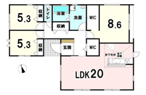 【20万円ｷｬｯｼｭﾊﾞｯｸ対象物件】リーブルガーデン広陵町大野6期 4号棟の画像