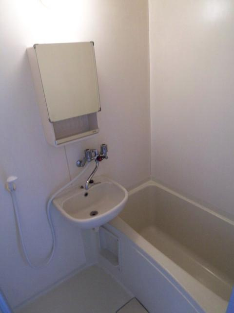 メゾンド・エメラルドⅡ |バスルームには小物入れ鏡付き