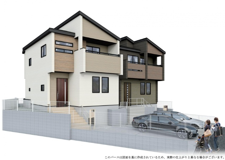 神戸市垂水区名谷町の外観パース