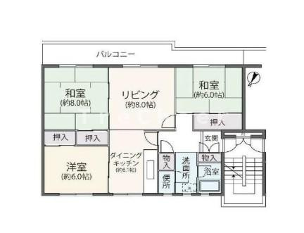 【間取り】 | 鶴川二丁目住宅