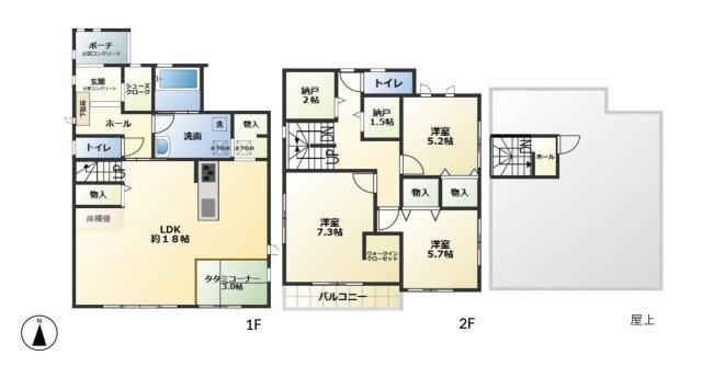 中央区飯田町中古戸建の外観