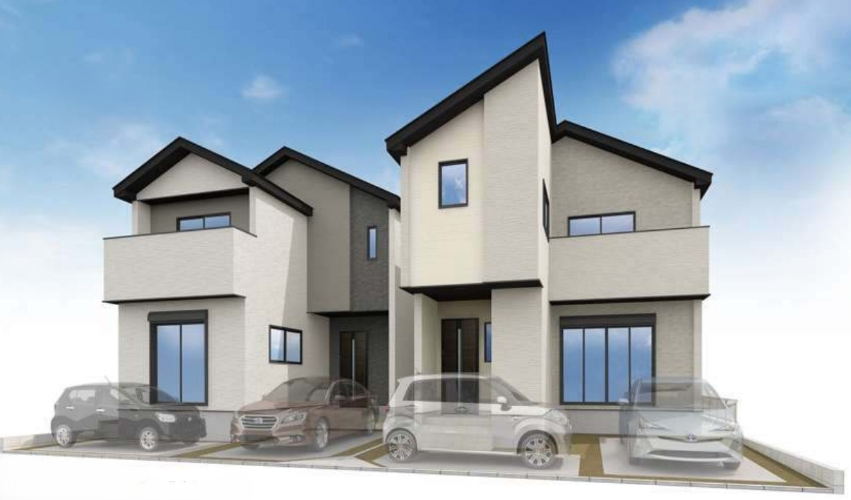 福津市中央6期の外観パース