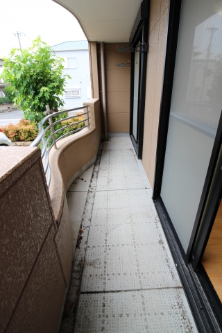 コーポ・サカシタＡ棟のバルコニー