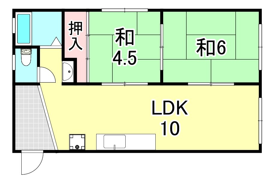 風見鶏第一フラワー館の間取り