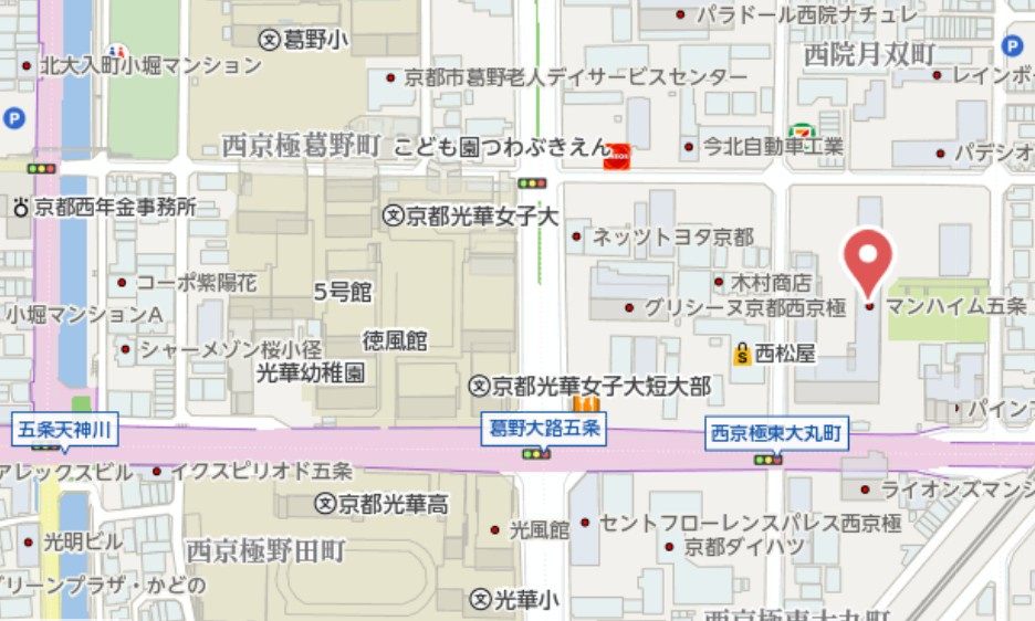 マンハイム五条　7階の地図