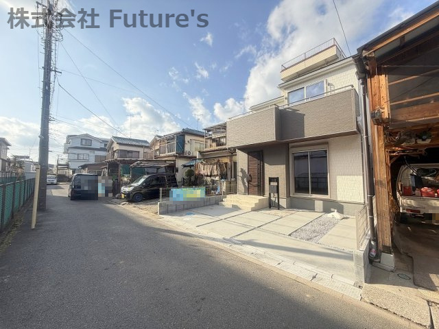 三郷市彦川戸1丁目　新築戸建　全1棟の前面道路含む現地写真|前面道路含む現地写真です。