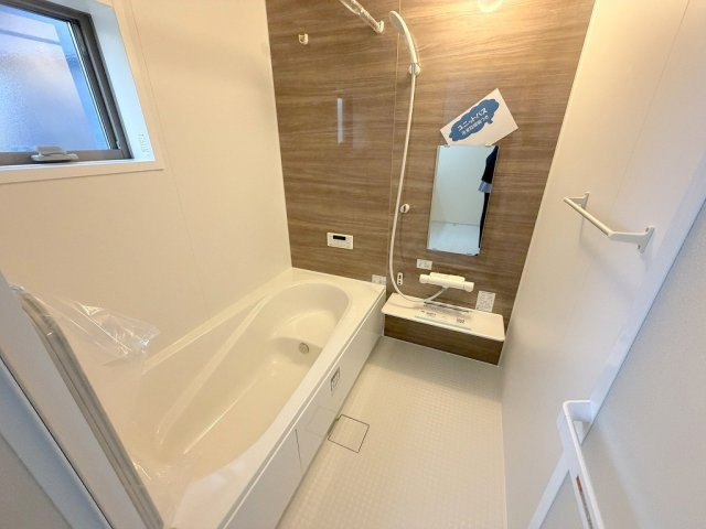 三郷市彦川戸1丁目　新築戸建　全1棟の浴室|追焚・浴室乾燥機が付いた快適なお風呂