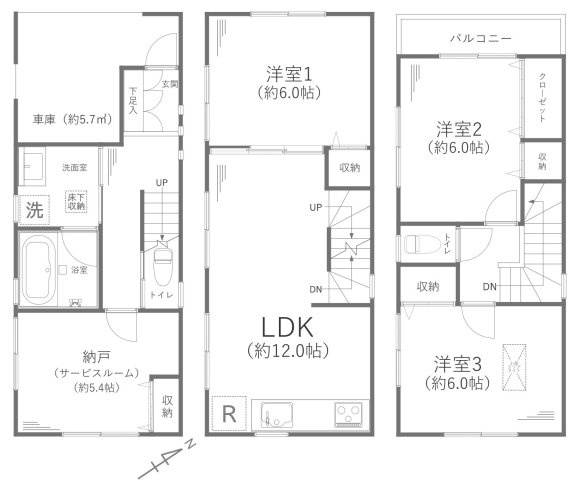 川崎市幸区古市場二丁目戸建②