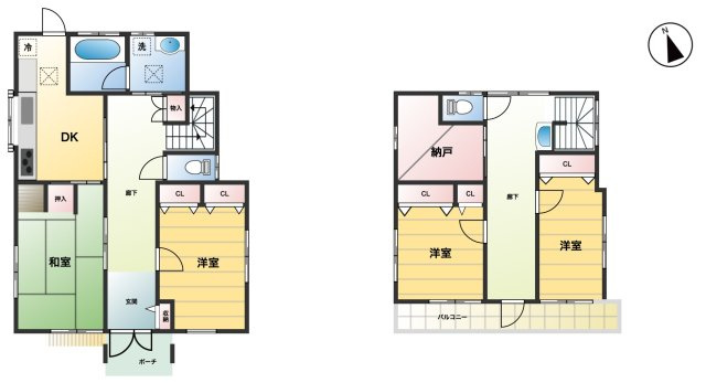 【間取り】 | 川越市宮下町2丁目　中古戸建