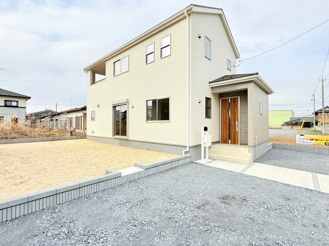 小美玉市上玉里第2　新築戸建　1号棟の外観|当日予約・現地集合・現地解散でのご見学も大歓迎ですので、お気軽にお問い合わせください(*^^*)