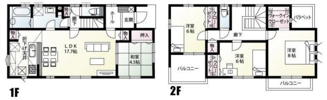 【間取り】 | 東松山市高坂2丁目　新築戸建　全3棟　2号棟
