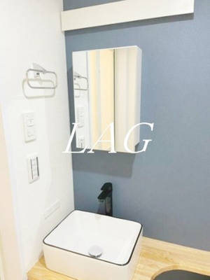 【洗面所】 | 茶花ハイツ | 独立洗面台です。