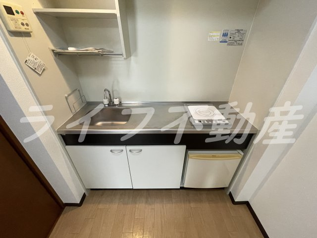 ブランチ613のキッチン|コンパクトなキッチンで掃除もラクラク