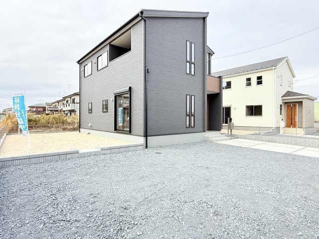 小美玉市上玉里第2　新築戸建　2号棟の外観|当日予約・現地集合・現地解散でのご見学も大歓迎ですので、お気軽にお問い合わせください(*^^*)