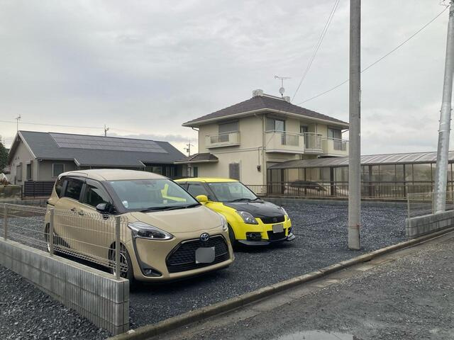 リーブルガーデン  常陸大宮市中富町　第3　3の前面道路含む現地写真|4月完成予定です。
