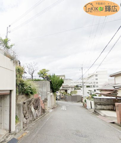 明石市大久保町高丘７丁目　土地の前面道路含む現地写真