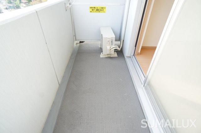 熊本市中央区上林町の賃貸マンションのバルコニー