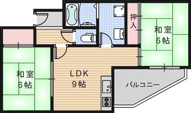 レジデンストーアの間取り