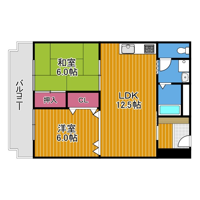 KRグランドインの間取り