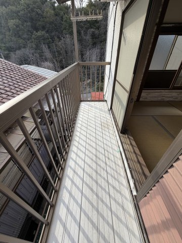 東谷戸建てのバルコニー