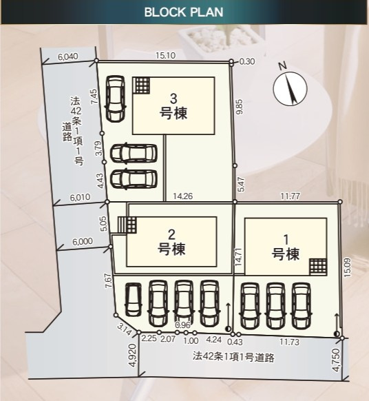 花巻市松園町　第4の区画図