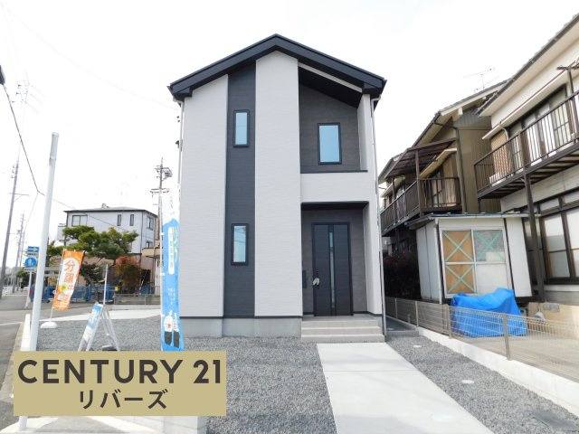 名古屋市港区遠若町１丁目の新築一戸建の外観|☆限定１棟☆　　いつでも見学出来ます♪（お問合せ当日、平日、水曜、夜間でもＯＫ）　南向き、陽当たり良好！！　開放的な角地！　長期優良住宅♪　駐車らくらく並列２台ＯＫ♪　周辺環境充実♪