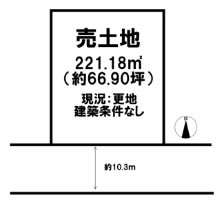 【土地図】 | 磯城郡田原本町大字阪手【建築条件なし】【更地】