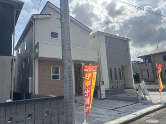 【外観】 | 藤沢市高倉　全２棟/今回販売２棟（1号棟） | 現地（4月14日撮影）
