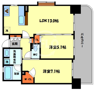 【間取り】 | エステムエグゼ心斎橋 | エステムエグゼ心斎橋　間取り