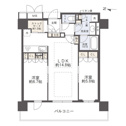 【間取り】 | ブランズタワー御堂筋本町　間取り