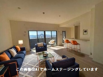 フローレンス宇品橋グランドアークの居間・リビング