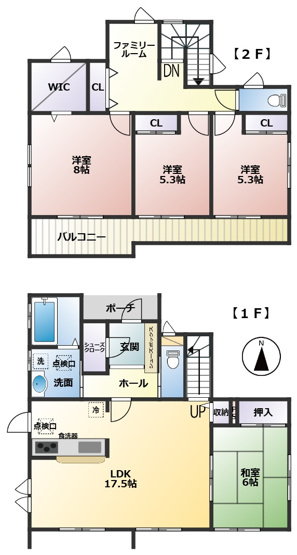 【間取り】 | 羽鳥野3丁目戸建