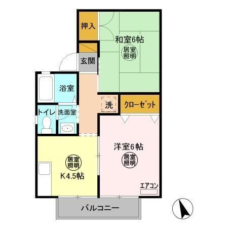 セジュールAIの間取り