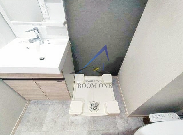 プレール・ドゥーク西新井Ⅲの設備|洗濯機置き場です。