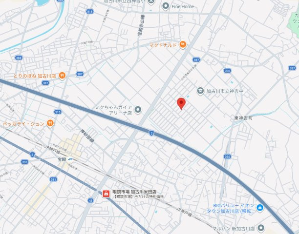 【地図】 | 加古川市東神吉町神吉11期（全1棟）新築