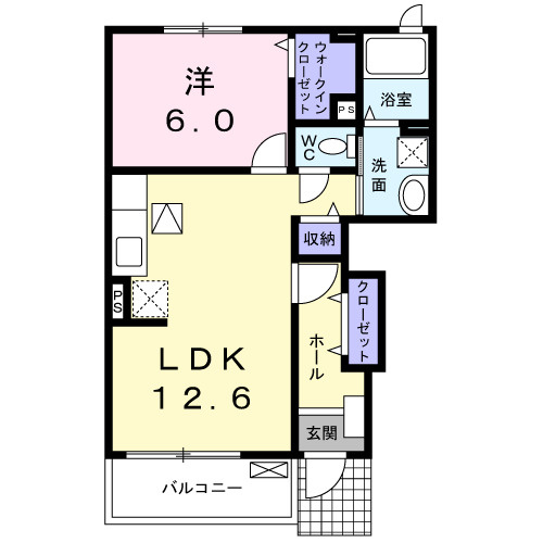 Ⅲの間取りの一例です。