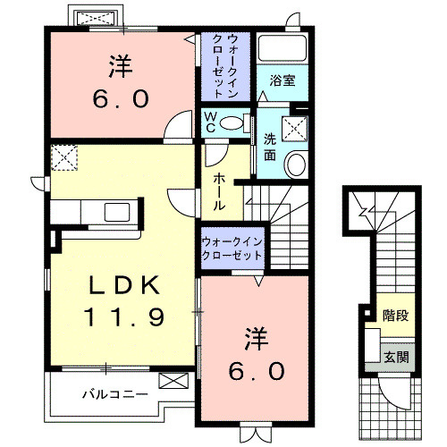 Ⅲの間取の一例です。