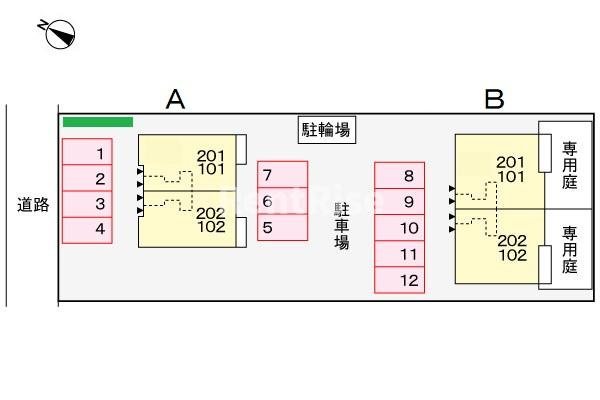 フォルナーチェＡの駐車場|駐車場