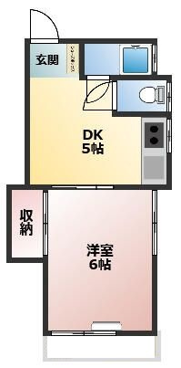 ＡＫハイツの間取り|間取りです。