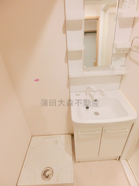 スマートVILLA多摩川の洗面所|独立洗面台　室内洗濯機置き場