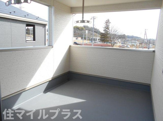 【バルコニー】 | 二本松市油井新築一戸建て12棟 | 暖かな日差しのふりそそぐバルコニー
