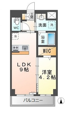 広島市安佐北区亀山２丁目の賃貸マンションの間取り