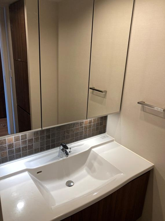 プラセシオン赤池ファーストの洗面所